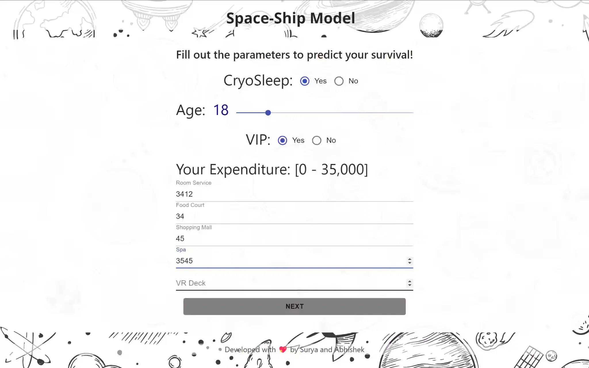 Space-Ship Model